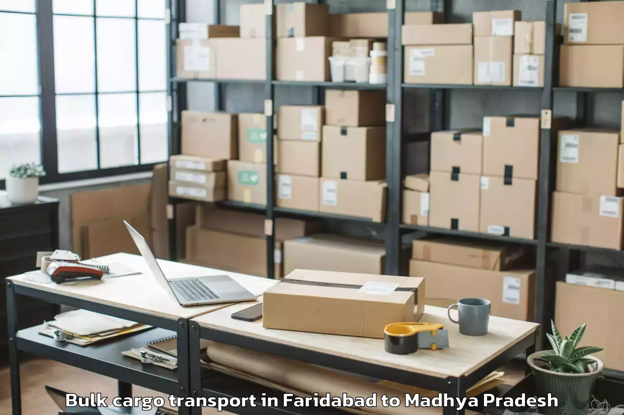 Reliable Faridabad to Ghugri Bulk Cargo Transport